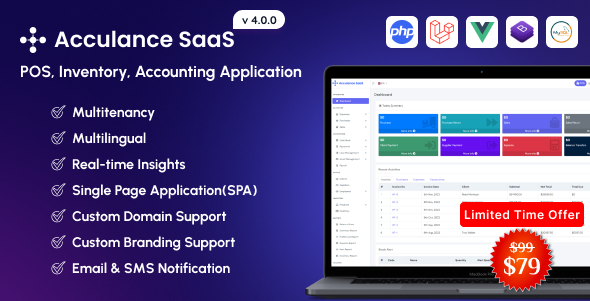 Acculance SaaS - POS, Inventory, Accounting SaaS Application